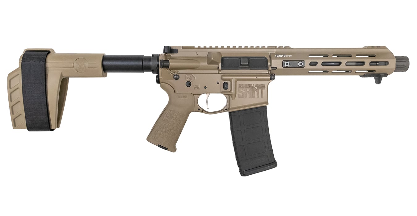 SPRINGFIELD SAINT VICTOR AR-PISTOL 5.56MM FDE CERAKOTE