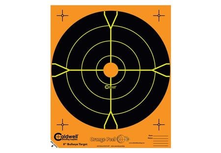 ORANGE PEEL 5.5 IN BULLS-EYE 10 SHEETS