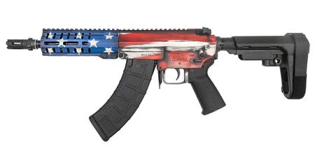 CMMG Banshee 300 Mk47 7.62x39mm AK Pistol with Battle Worn US Flag Cerakote Finish