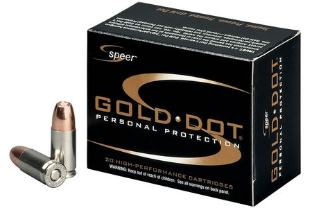 SPEER AMMUNITION 9mm Luger 124 gr GDHP Gold Dot 20/Box