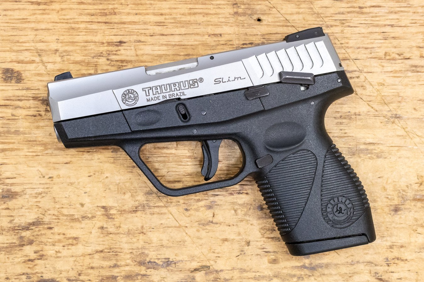 Taurus Pt709 Slim 9mm Stainless Police Trade In Pistol Sportsmans 