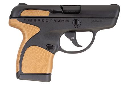 TAURUS Spectrum 380 ACP Black Carry Conceal Pistol with Burnt Bronze Grips
