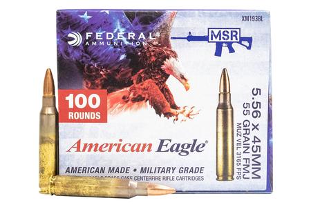 FEDERAL AMMUNITION XM193 5.56mm 55 gr FMJ 100 Round Value Pack