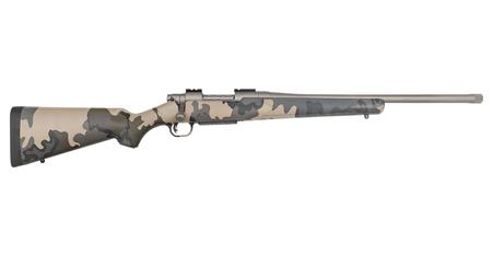 MOSSBERG Patriot 450 Bushmaster Bolt-Action Rifle with Kuiu Vias Camo Stock and Cerakote Stainless Barrel
