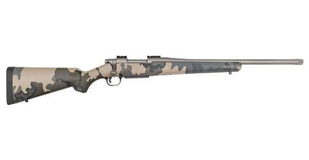 MOSSBERG Patriot 450 Bushmaster Bolt-Action Rifle with Kuiu Vias Camo Stock and Cerakote Stainless Barrel