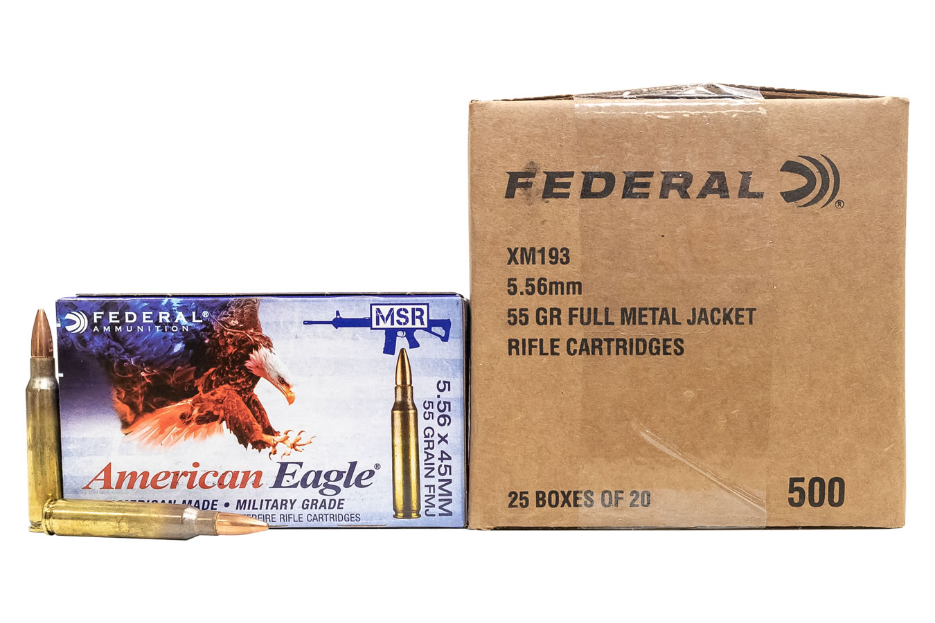 FEDERAL AMMUNITION 5.56MM NATO 55 GR FMJ BT