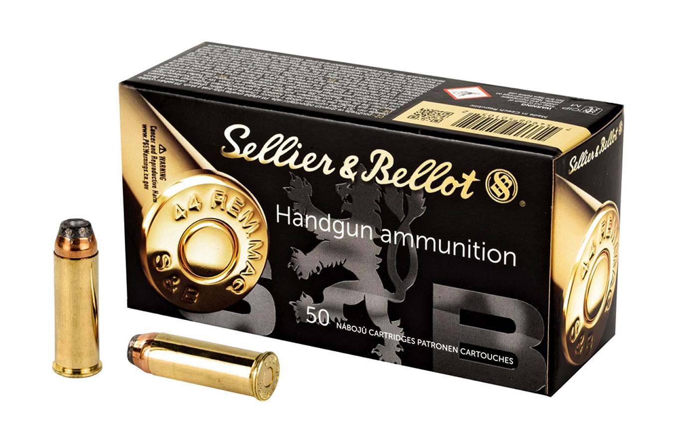 SELLIER AND BELLOT 44 MAG 240 GR SJHP
