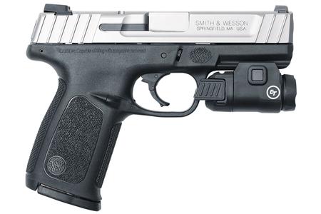 SMITH AND WESSON SD9 VE 9mm Pistol with Crimson Trace Tactical Light
