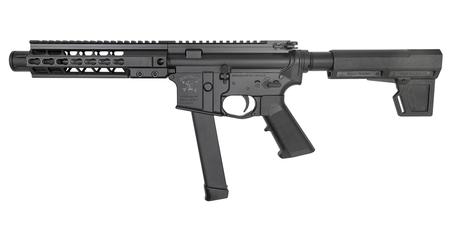 BRIGADE MFG INC 9mm Graphite Black Cerakote Battle Pistol with KeyMod Rail and Forged Lower Receiver