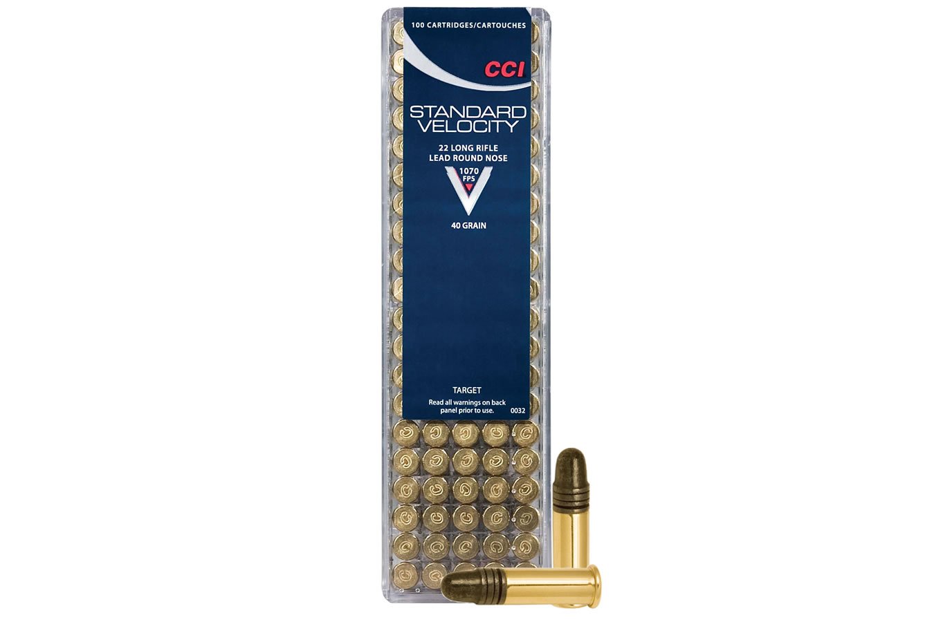 CCI AMMUNITION 22 LR STANDARD VELOCITY 40 GR LRN