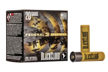 FEDERAL AMMUNITION 20 Gauge 3 Inch 1oz Black Cloud High Velocity 25/Box