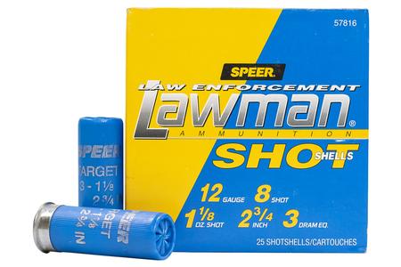 SPEER AMMUNITION 12 Gauge 2-3/4 inch 8-Shot Lawman Police Trade-In Ammo