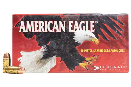 FEDERAL AMMUNITION 380 Auto 95 gr FMJ American Eagle Police Trade-In Ammo 50/Box