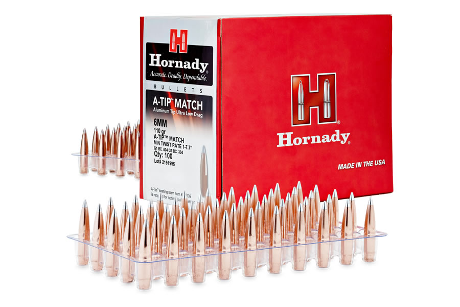 Hornady 6mm .243 110 gr A-Tip Match 100/Box