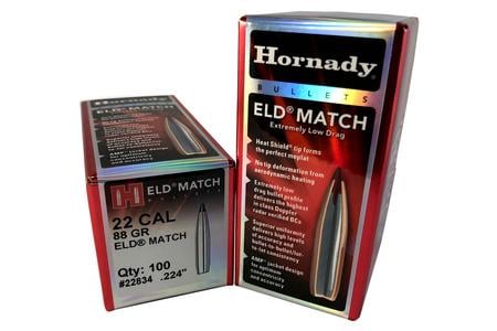 HORNADY 22 Cal .224 88 Grain ELD Match 100/Box