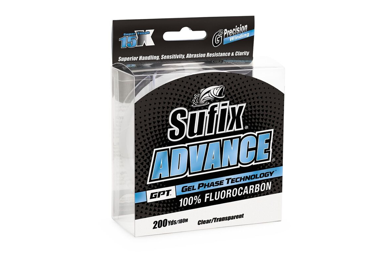 Sufix Advanced Fluorocarbon 10 LB Clear 200 Yards Vance Outdoors