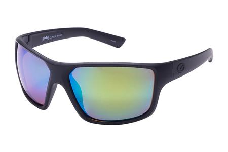 S11 OPTICS CLINCH WITH MATTE BLACK FRAME AND MULTIPLE LAYER GREEN LENSES