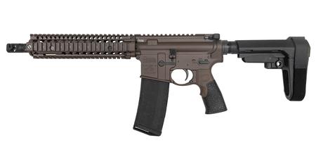 DANIEL DEFENSE MK18 Mil-Spec 5.56mm AR Pistol with Geisselle SSA Trigger and FDE Coating