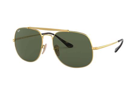 THE GENERAL WITH GOLD FRAME AND GREEN CLASSIC G-15 LENSES