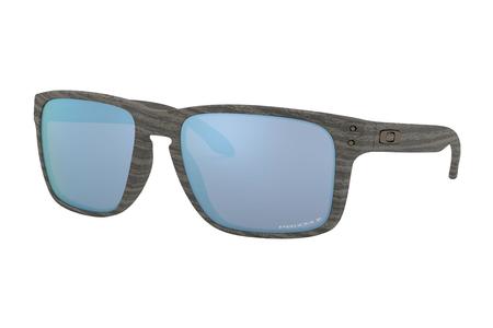 OAKLEY Holbrook XL Sunglasses with Woodgrain Frame and Deep Water Polarized Lenses