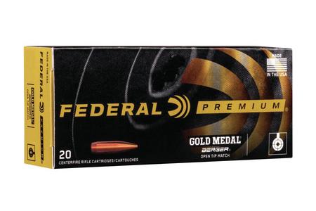 FEDERAL AMMUNITION 300 Win Mag 215 GR Gold Medal Berger Open Tip Match 20/Box