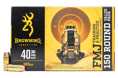 BROWNING AMMUNITION 40SW 165 gr FMJ 150 Round Value Pack