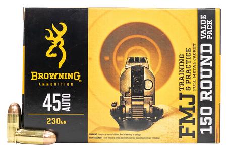 BROWNING AMMUNITION 45 ACP 230 gr FMJ 150 Round Value Pack