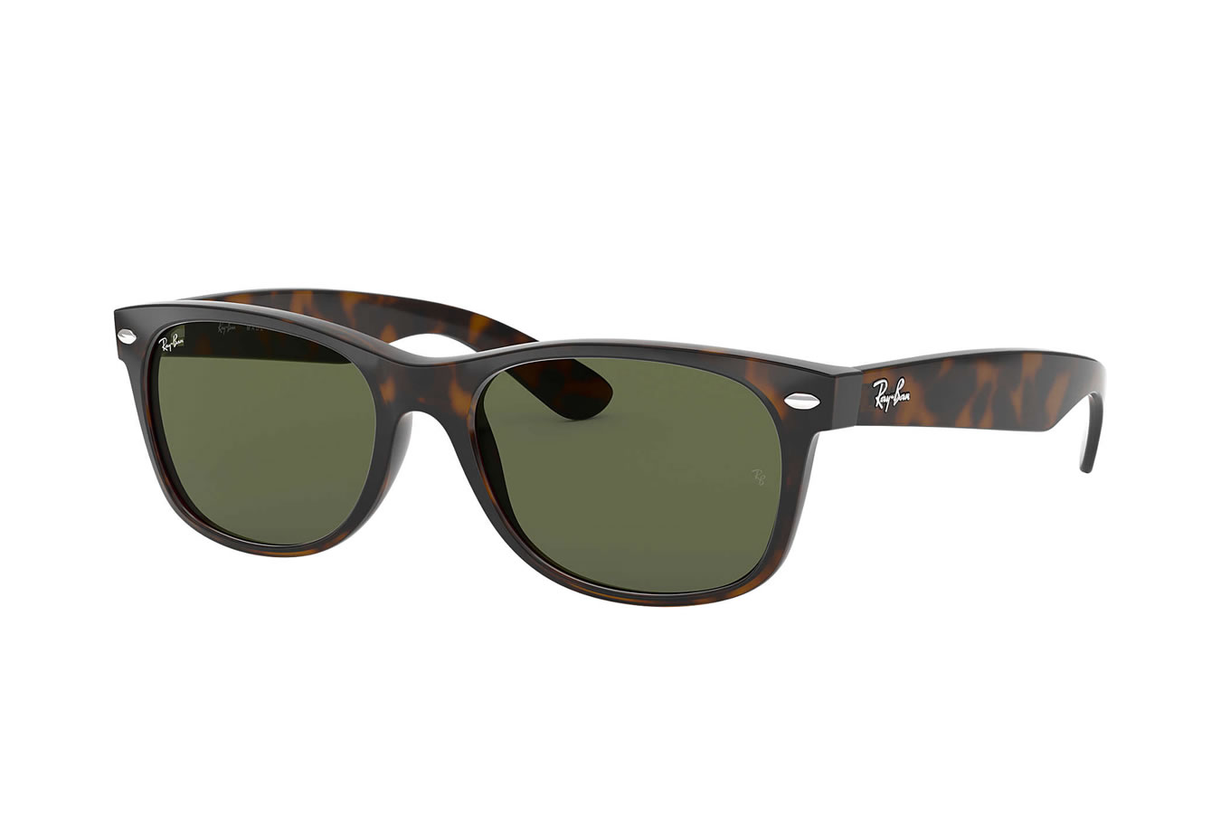 Ray-Ban New Wayfarer Classic Sunglasses with Gloss Tortoise Frame and ...