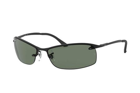 RB3183 WITH MATTE BLACK FRAME AND GREEN CLASSIC LENSES