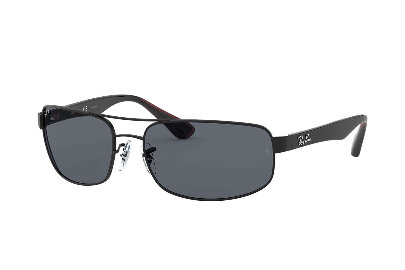 Ray-Ban RB3445 with Matte Black Frame and Polarized Dark Grey Lenses ...