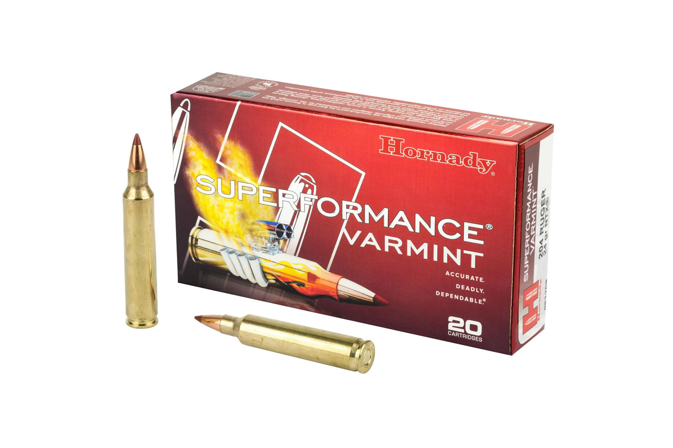 HORNADY 204 RUGER 24 GR NTX SUPERFORMANCE VARMINT