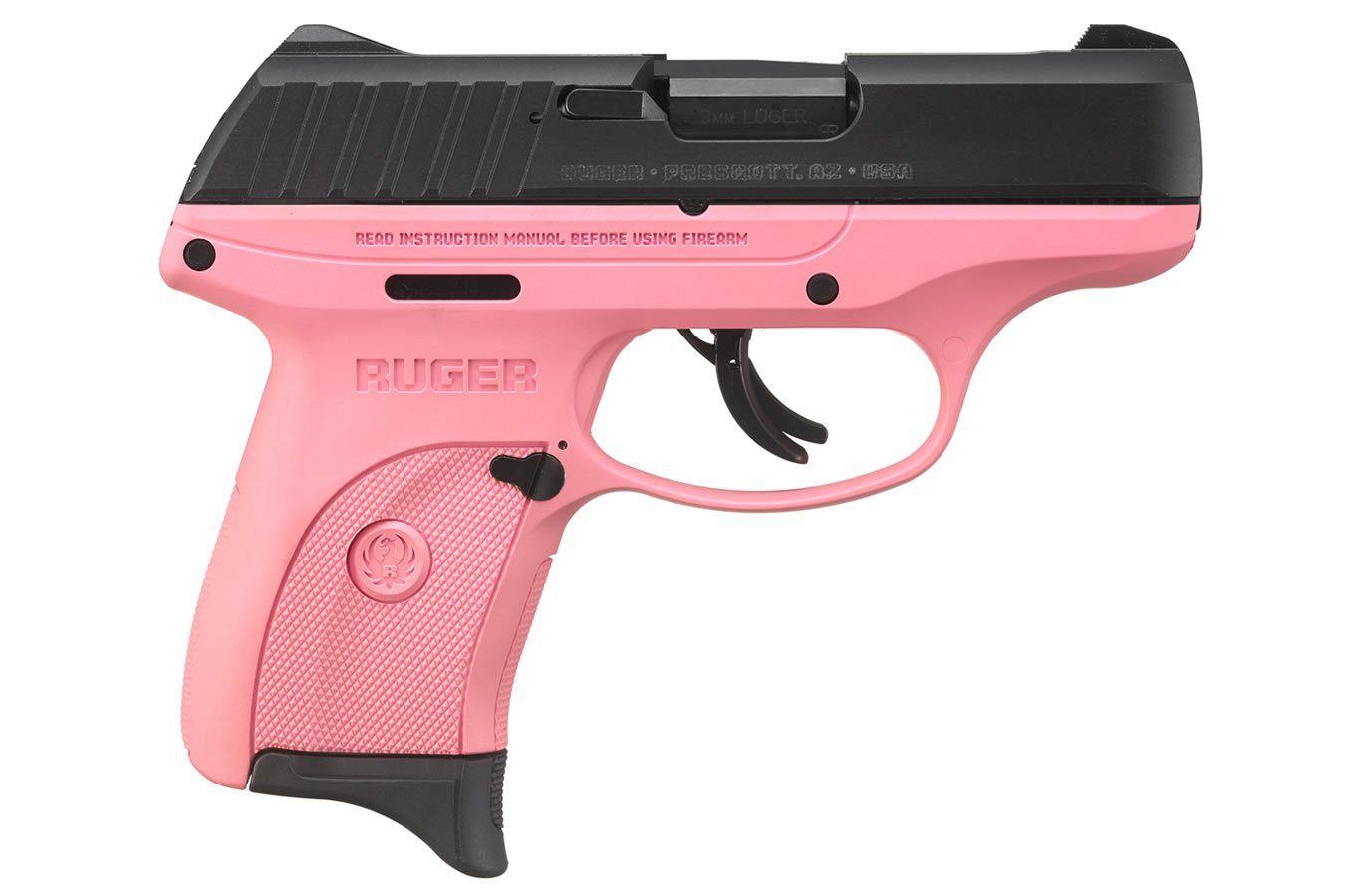 RUGER EC9S 9MM PINK FRAME BLACK SLIDE