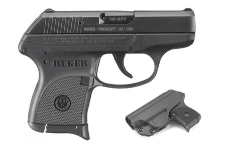 RUGER LCP 380 ACP Carry Conceal Pistol with IWB Holster