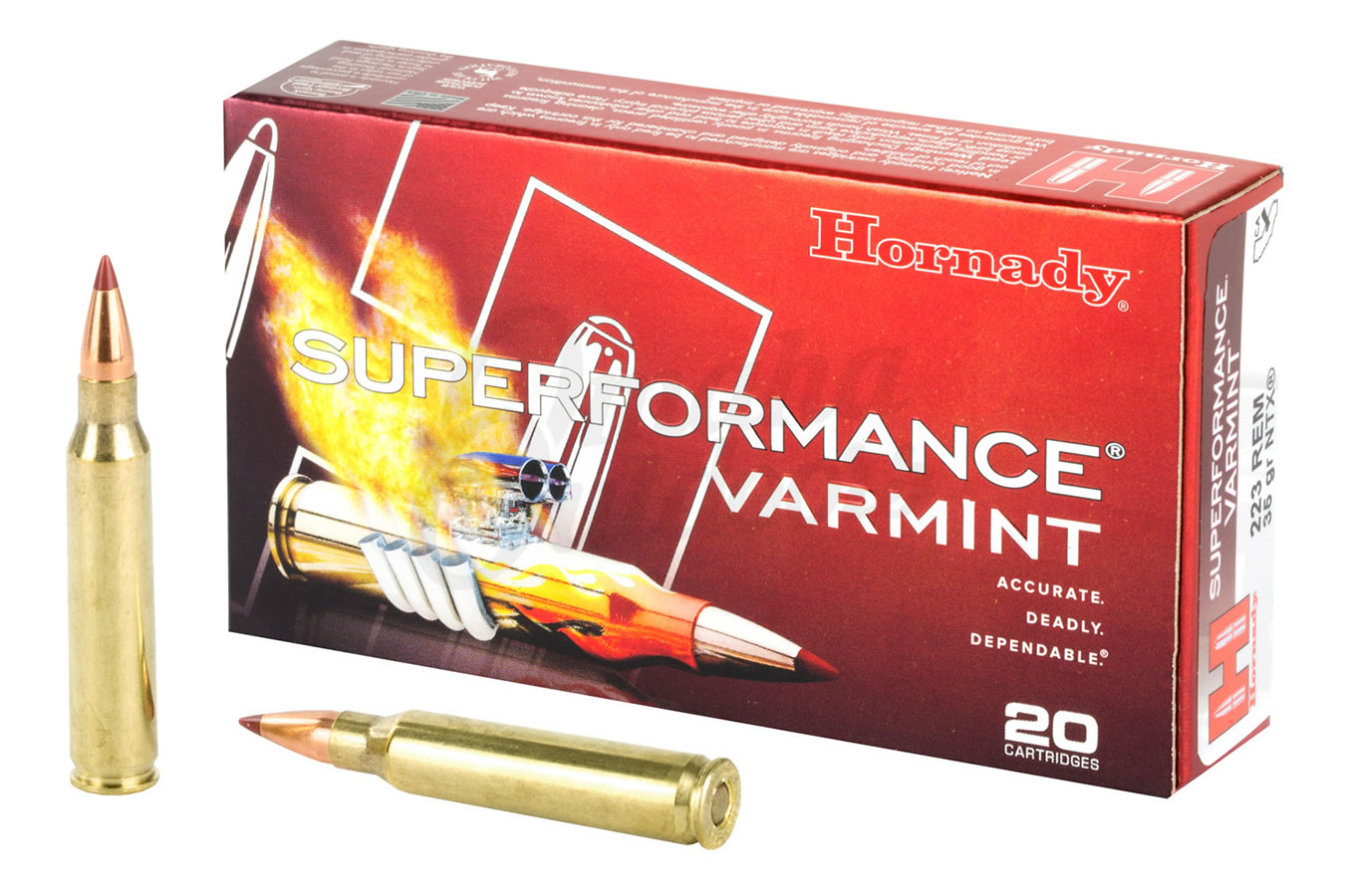 HORNADY 223 REM 35 GR NTX SUPERFORMANCE VARMINT