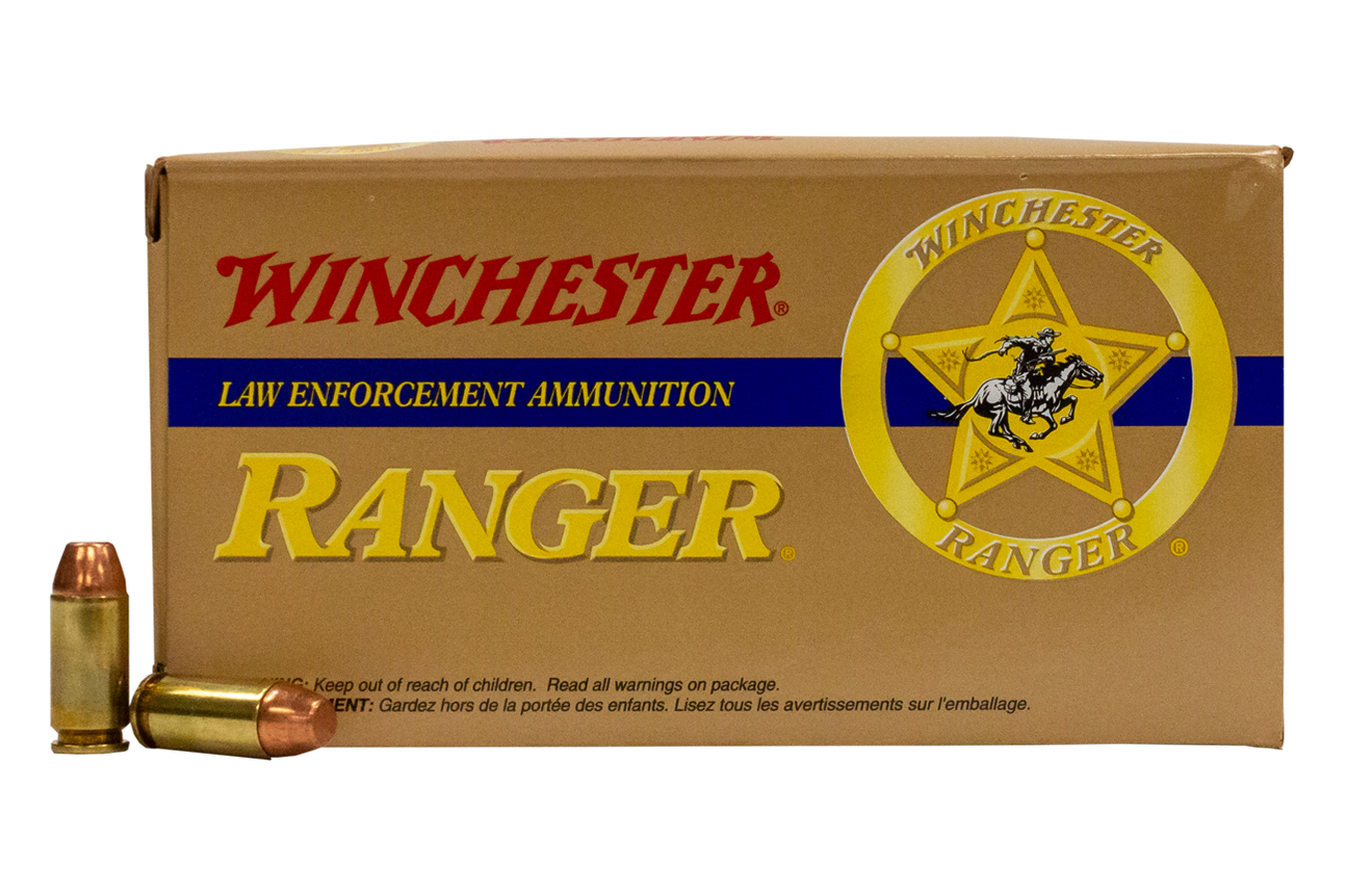 Winchester 40 Sandw 180 Gr Fmj Reduced Lead Ranger Police Trade Ammo 50 