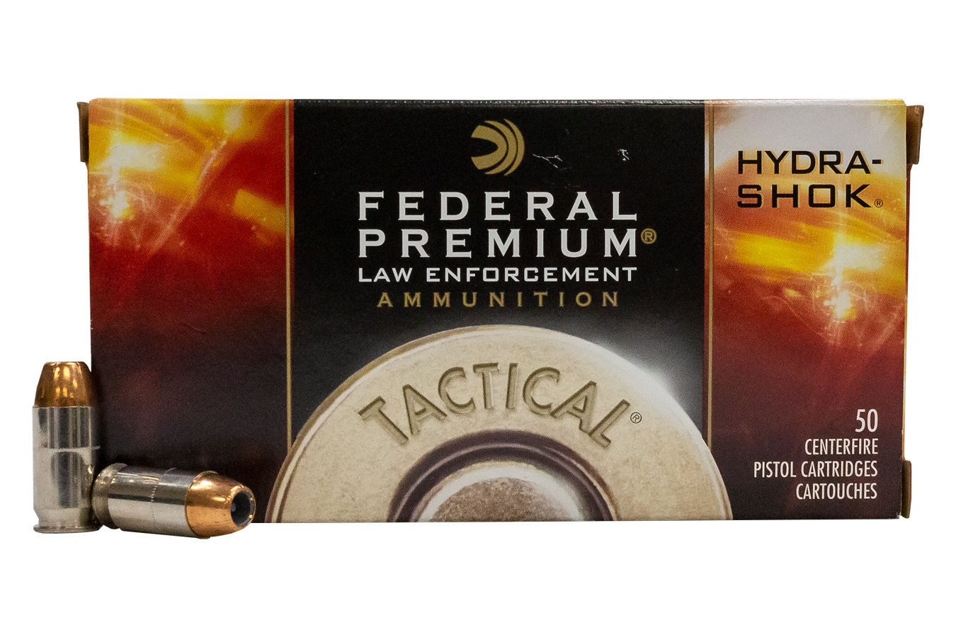 Federal 45 Auto 230 gr Hydra-Shok JHP Police Trade Ammo 50/Box