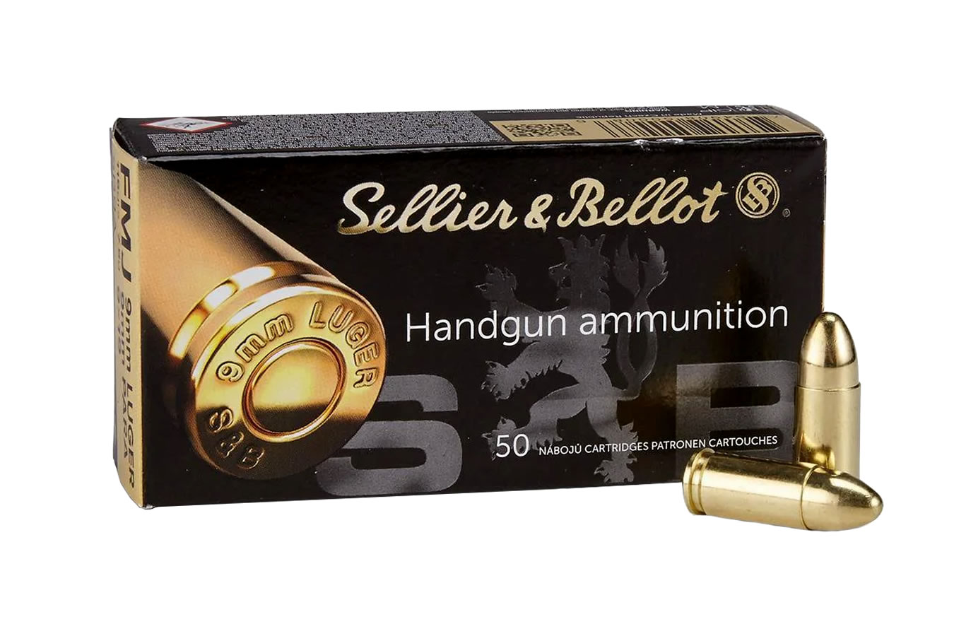 SELLIER AND BELLOT 9MM 115 GR FMJ