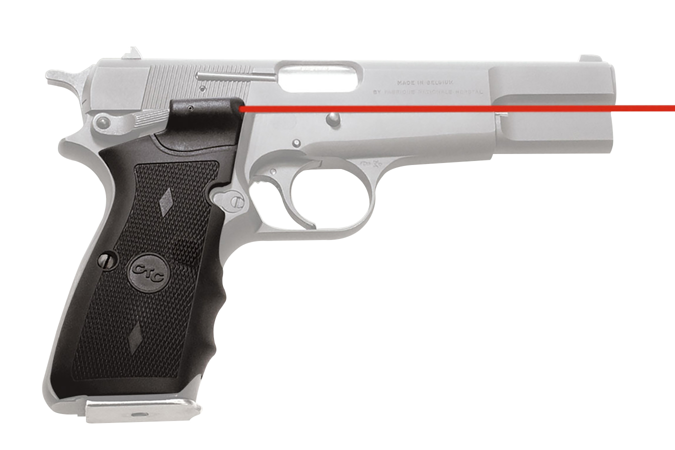 CRIMSON TRACE DUAL SIDE ACTIVATION LASERGRIPS FOR BROWNING HI-POWER