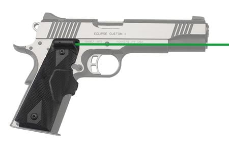 CRIMSON TRACE Front Activation Green Lasergrips for 1911 Pistols