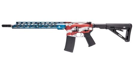 ANDERSON MANUFACTURING AM-15 223 WYLDE BATTLE WORN AMERICAN FLAG