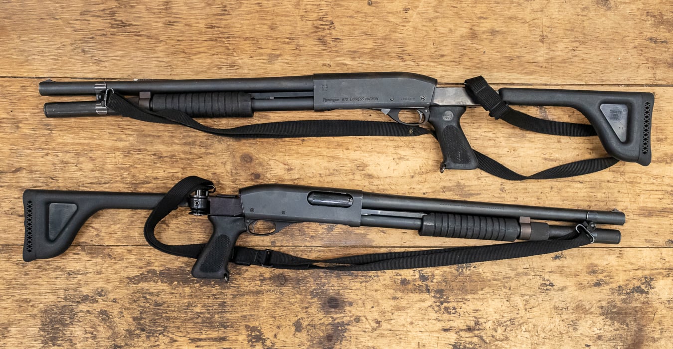 REMINGTON 870 EXPRESS MAGNUM 12GA USED FOLDING STOCK, 18 BBL