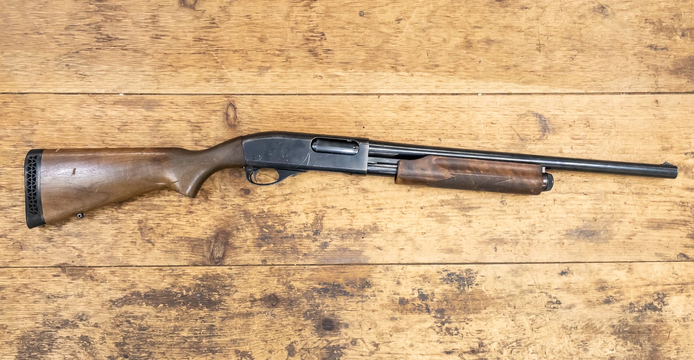 Remington 870 Police Magnum 12 Gauge Police Trade-In Shotgun with Wood Stock
