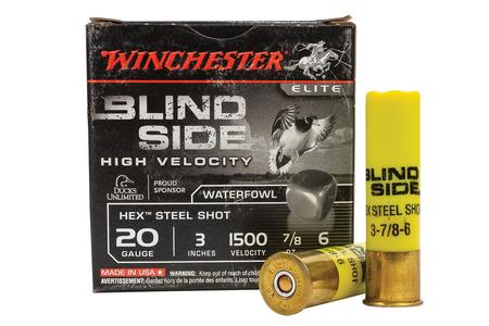 WINCHESTER AMMO 20 GA 3 Inch 7/8 oz 6 Shot Blind Side 25/Box