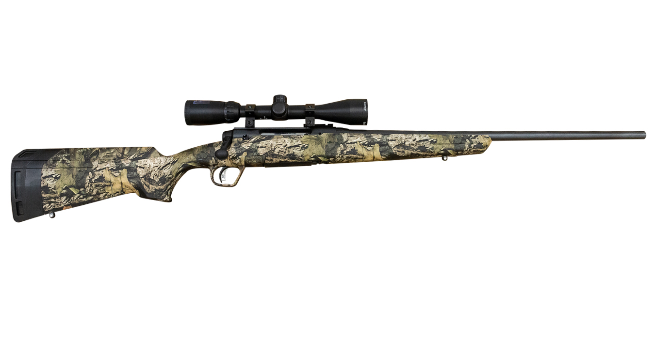 Savage Axis Ii Xp Win Bolt Action Rifle With Mossy Oak Synthetic Stock And X Mm