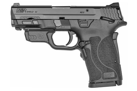 SMITH AND WESSON MP9 Shield M2.0 EZ 9mm Pistol with Crimson Trace Red Laserguard and Thumb Safety