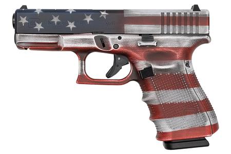 19 GEN4 9MM 15RD BTWRN AMERICAN FLAG