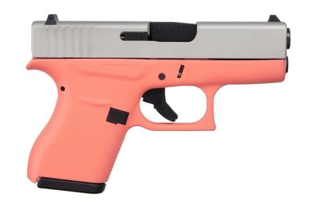 G43 USA 9MM SUBCOMPACT PISTOL CERAKOTE CORAL STOCK