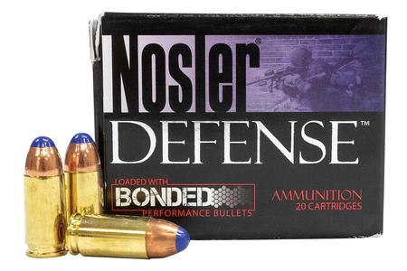 NOSLER 9mm Luger +P 124 gr Bonded Performance Defense 20/Box