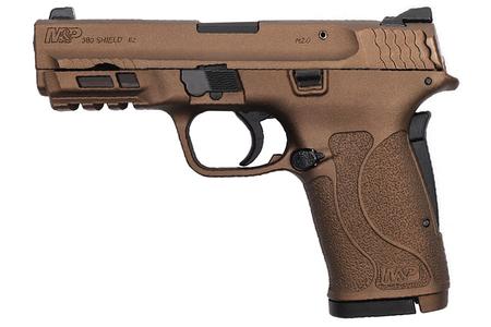 SMITH AND WESSON MP380 Shield EZ 380 ACP Pistol with Burnt Bronze Cerakote Finish and No Thumb Safety