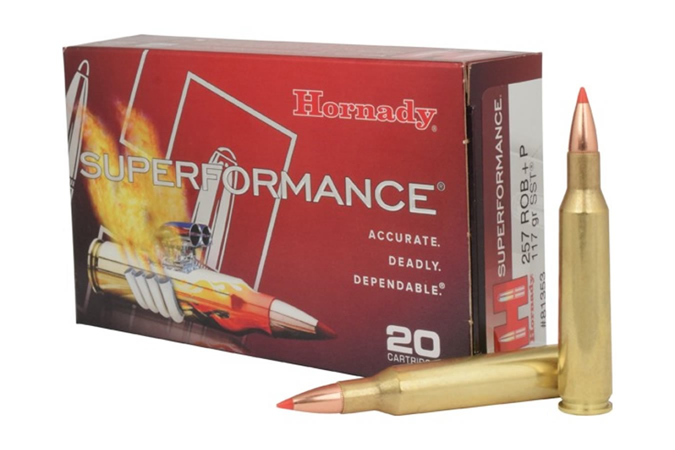 HORNADY 257 ROBERTS +P 117 GR SST SUPERFORMANCE